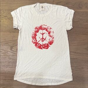 FREE PEOPLE | ✨NWOT✨ We The Free Rose Tee in White Cotton